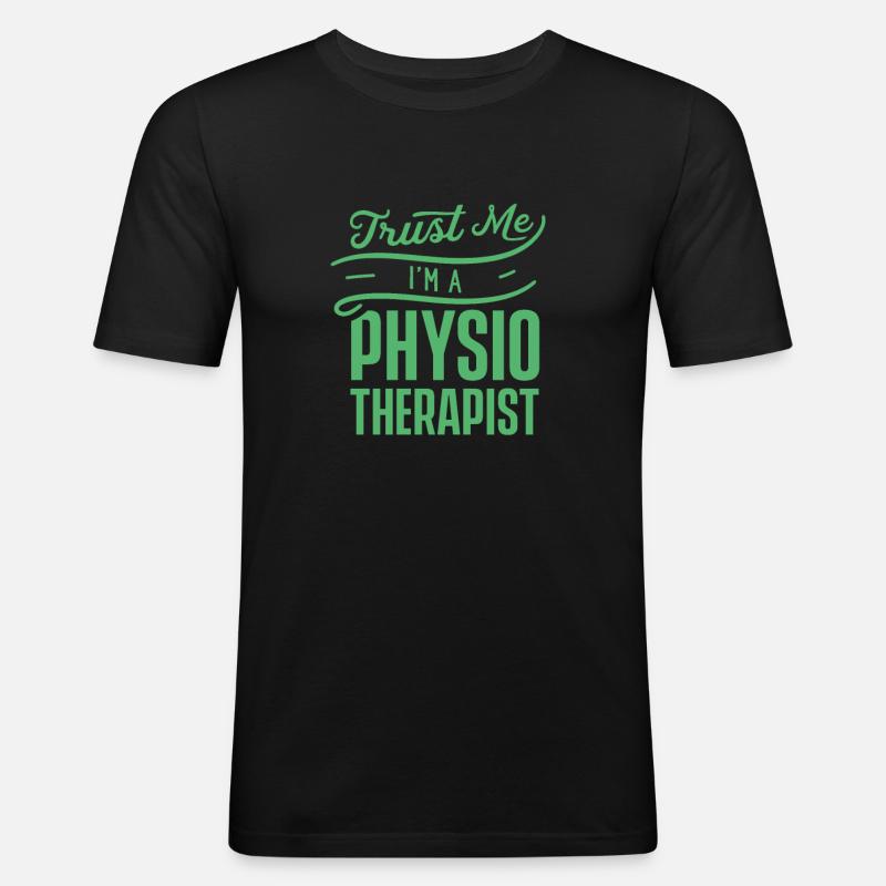 Physio - Männer Slim Fit T-Shirt - Schwarz