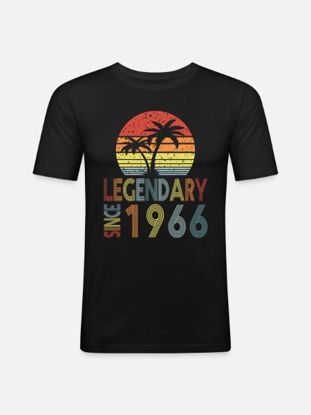 Legendary since 1966 - Men's Slim Fit T-Shirt - black