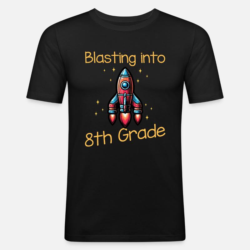 Dynamitage en 8e année - T-shirt près du corps Homme - noir