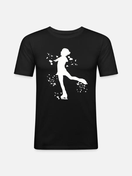 Figure Skating Skating Figure Skating - Men's Slim Fit T-Shirt - black