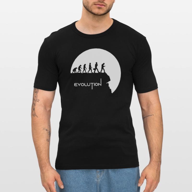 Evolution Smartphone Generation Zero Y Geschenk Männer Slim Fit T-Shirt