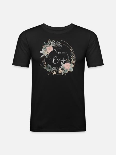 Team Bride - Men's Slim Fit T-Shirt - black