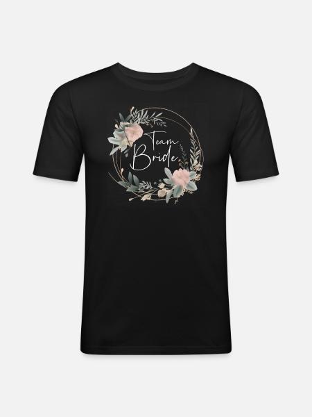 Team Bride - Men's Slim Fit T-Shirt - black