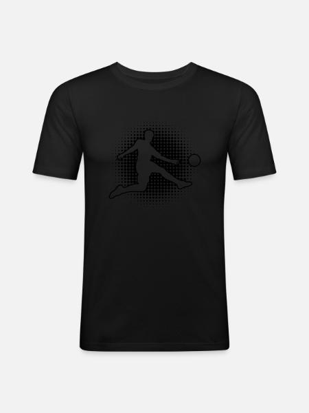Football Football Footballers Football Matches - Men's Slim Fit T-Shirt - black