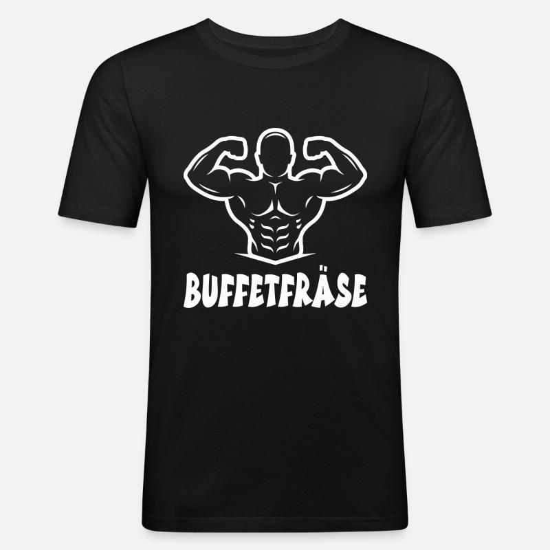 Urlaub - Männer Slim Fit T-Shirt - Schwarz
