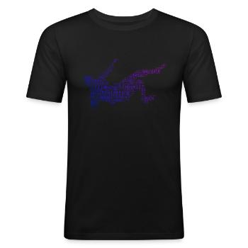 Bouldering Climbing Klettern Boulder Kletterer - Männer Slim Fit T-Shirt - Schwarz - Vorne - Nik (191cm)