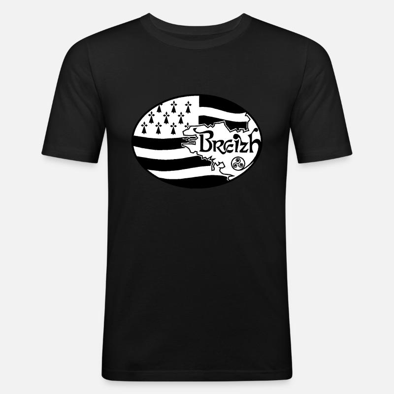 Flagge Großbritannien authentisch - Männer Slim Fit T-Shirt - Schwarz