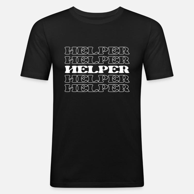 Aide-soignant Aide-soignant Aide-soignant - T-shirt près du corps Homme - noir