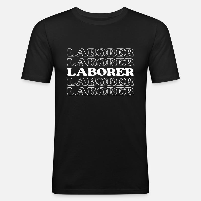 Arbeiter Arbeiter Handwerker Arbeiter - Männer Slim Fit T-Shirt - Schwarz