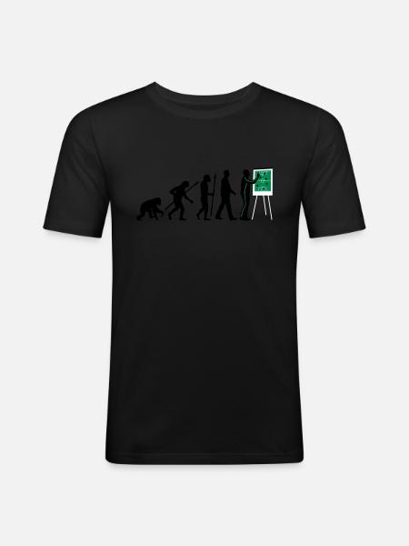 Evolution Trainer 12_2017 - Männer Slim Fit T-Shirt - Schwarz