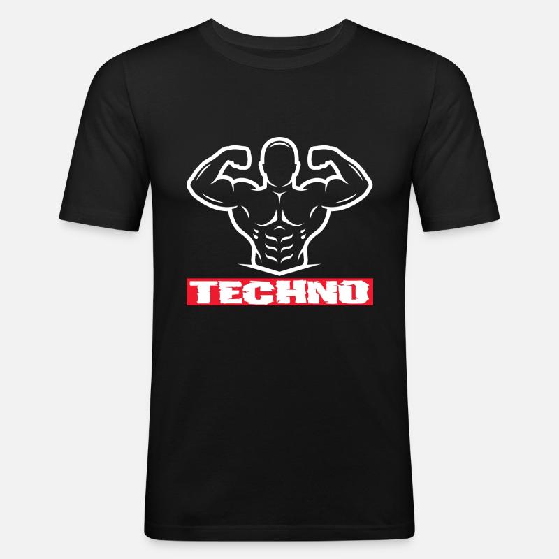 Festival - Männer Slim Fit T-Shirt - Schwarz