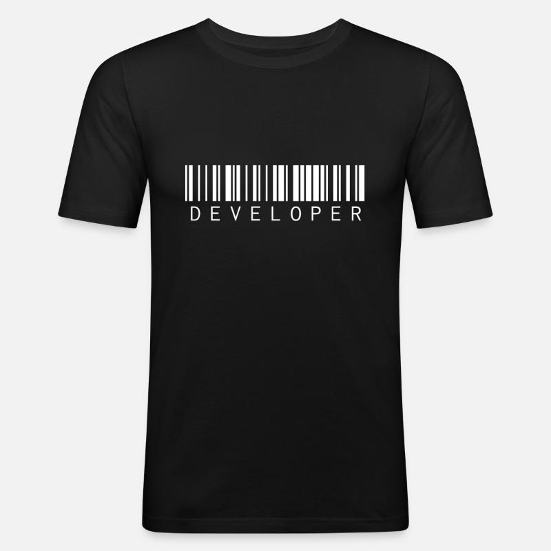 Programmierer - Männer Slim Fit T-Shirt - Schwarz