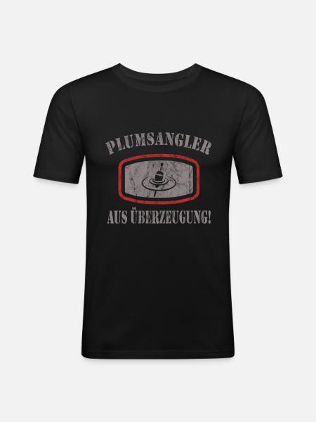 Pêche - T-shirt près du corps Homme - noir