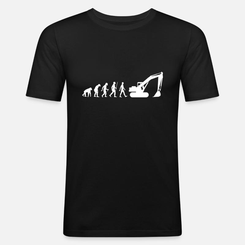 Bagger Evolution - Männer Slim Fit T-Shirt - Schwarz