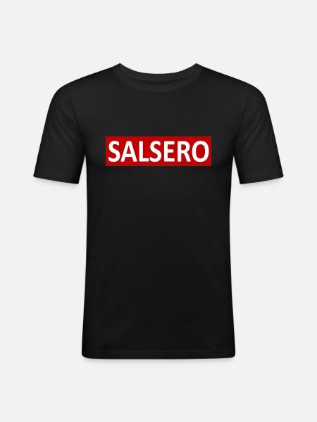SALSERO - Men's Slim Fit T-Shirt - black