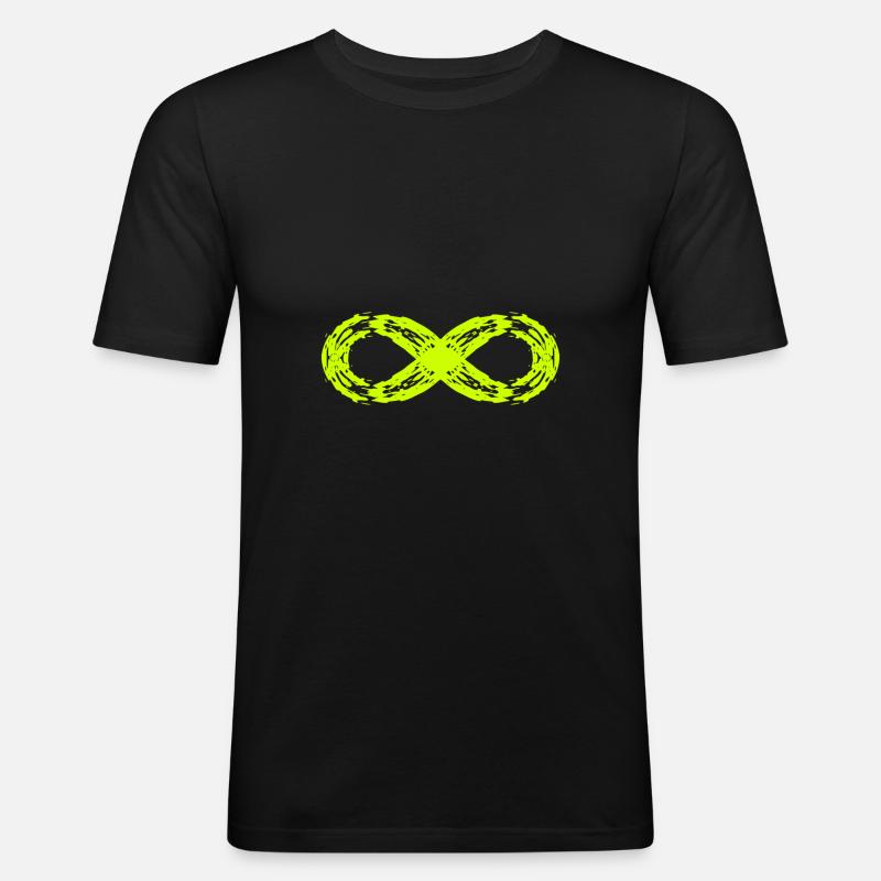 Unendlich Symbol Zeichen Symbol - Männer Slim Fit T-Shirt - Schwarz