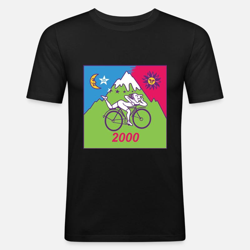 Albert Hofmann LSD 2000 - Männer Slim Fit T-Shirt - Schwarz