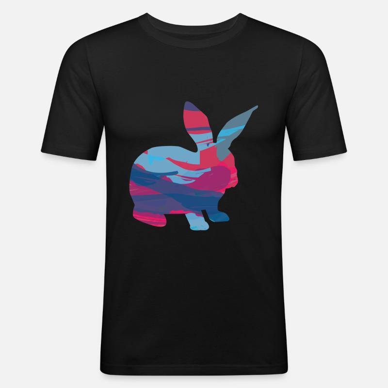 Rabbit Rabbit Rabbit - Men's Slim Fit T-Shirt - black