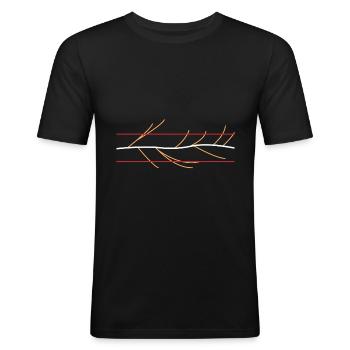 Multiverse Timeline Change Timeline - Men's Slim Fit T-Shirt - black - Front - Nik (191cm)