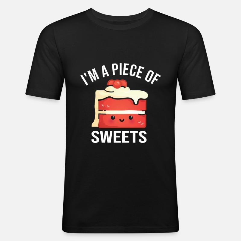 Bäcker Konditor - Männer Slim Fit T-Shirt - Schwarz