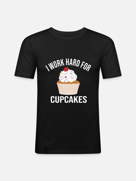 Bäcker Konditor - Männer Slim Fit T-Shirt - Schwarz