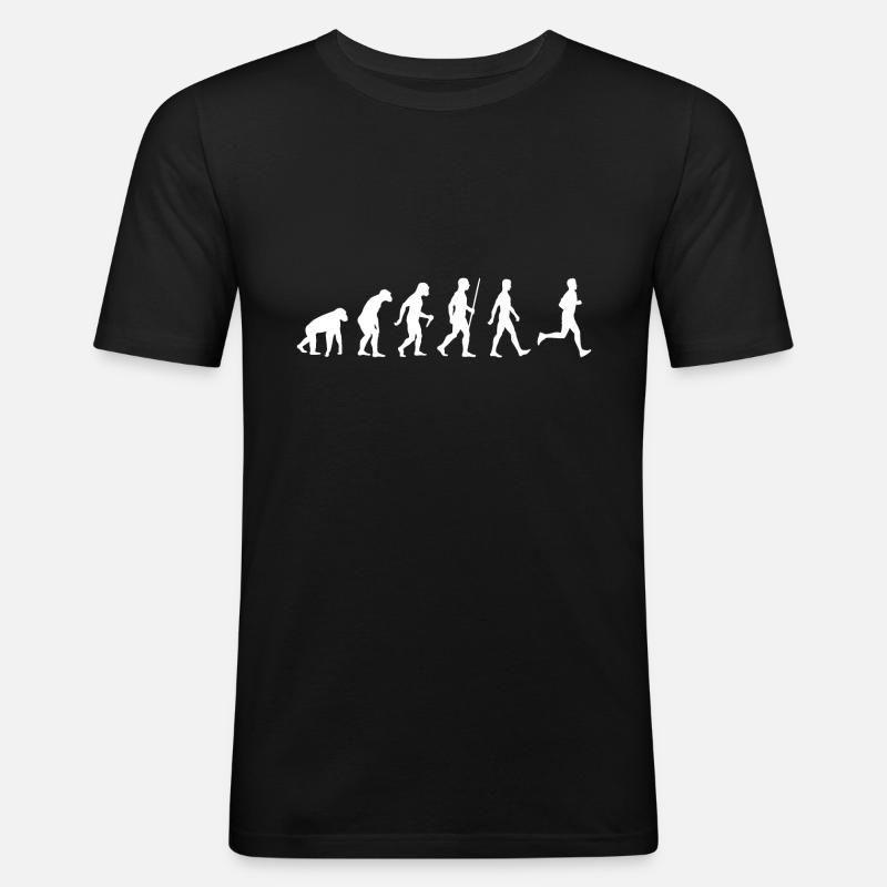 Jogging running evolution - T-shirt près du corps Homme - noir