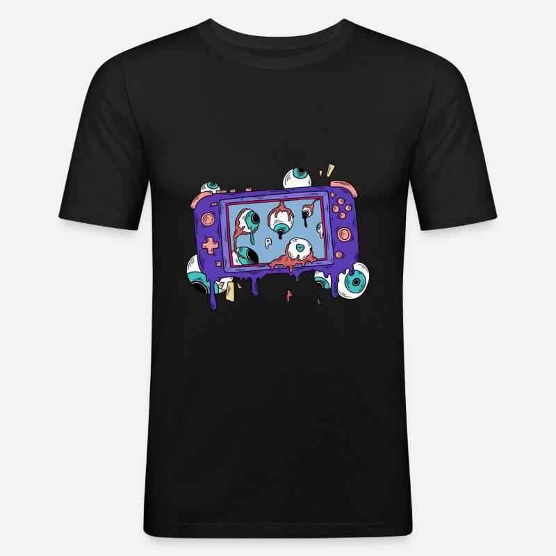 ZOMBIE GAME CONSOLE GAME CONTROLLER - Men's Slim Fit T-Shirt - black