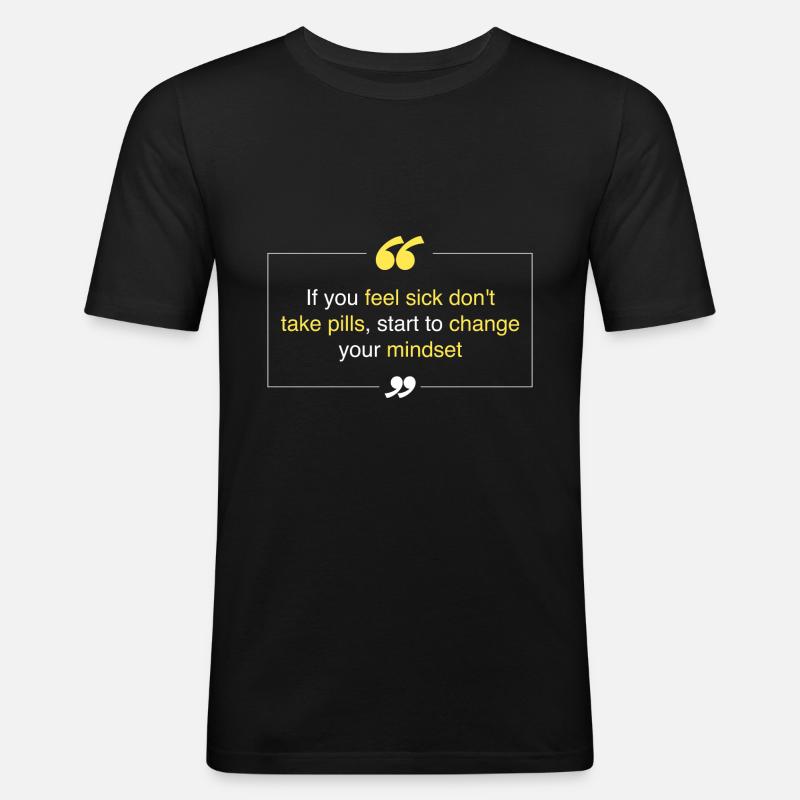 start changing your setting - Men's Slim Fit T-Shirt - black