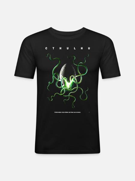 Cthulhu the 8th tentacle - T-shirt près du corps Homme - noir