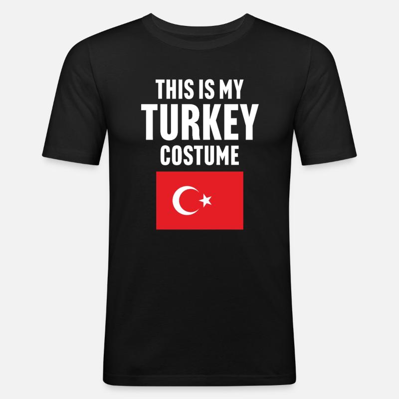 C’est mon costume de dinde - T-shirt près du corps Homme - noir