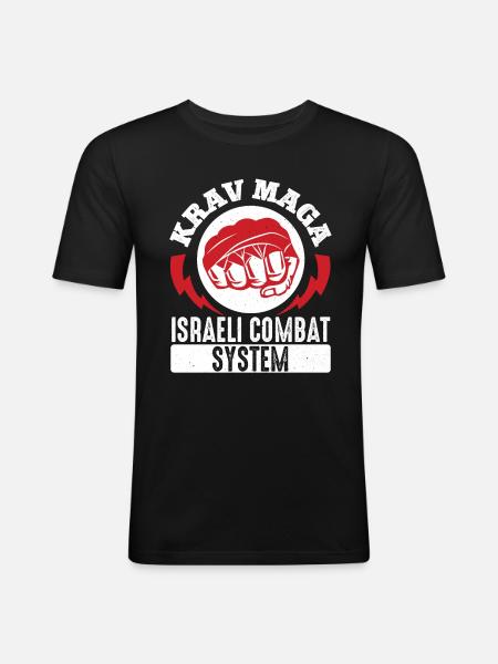 Krav Maga Apparel Israeli Self - Men's Slim Fit T-Shirt - black