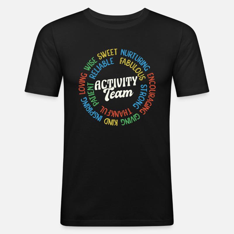 Activity Squad Activity Director - Männer Slim Fit T-Shirt - Schwarz