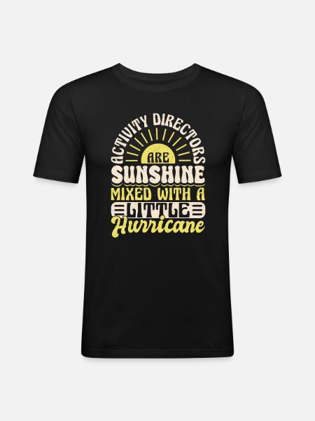 Activity Director Appreciation - Männer Slim Fit T-Shirt - Schwarz