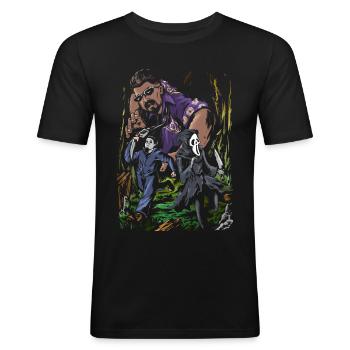 Dead by Daylight - Männer Slim Fit T-Shirt - Schwarz - Vorne - Nik (191cm)