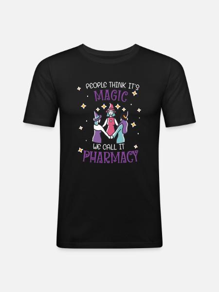 Pharmacy | Pharmacy Magic - Men's Slim Fit T-Shirt - black