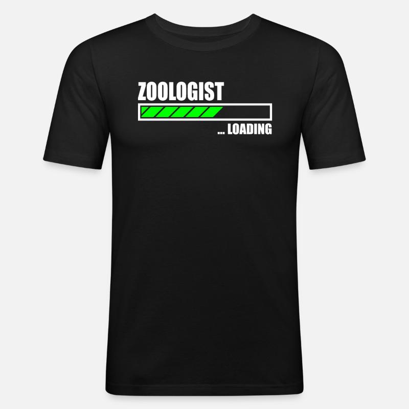Zoologist Loading Bar - Men's Slim Fit T-Shirt - black