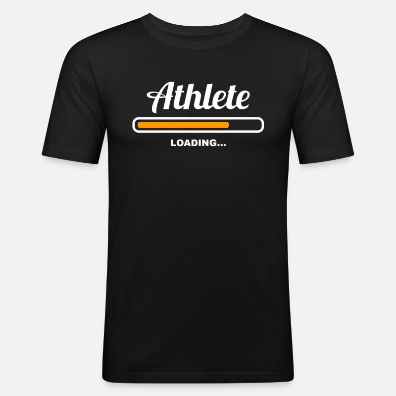 Athlete Loading - Men's Slim Fit T-Shirt - black