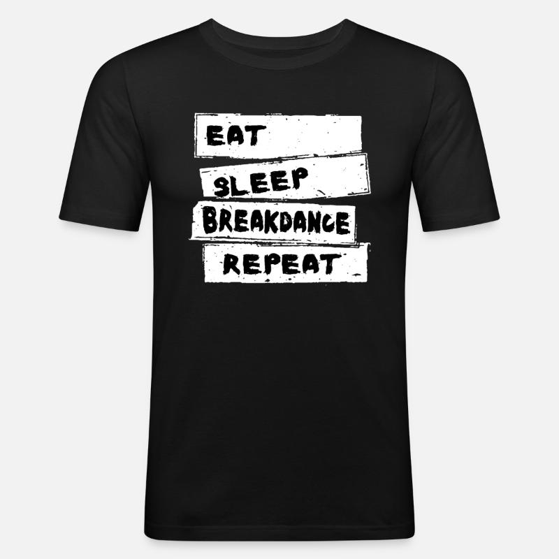 Breakdance - Breakdance Tshirt - Men's Slim Fit T-Shirt - black