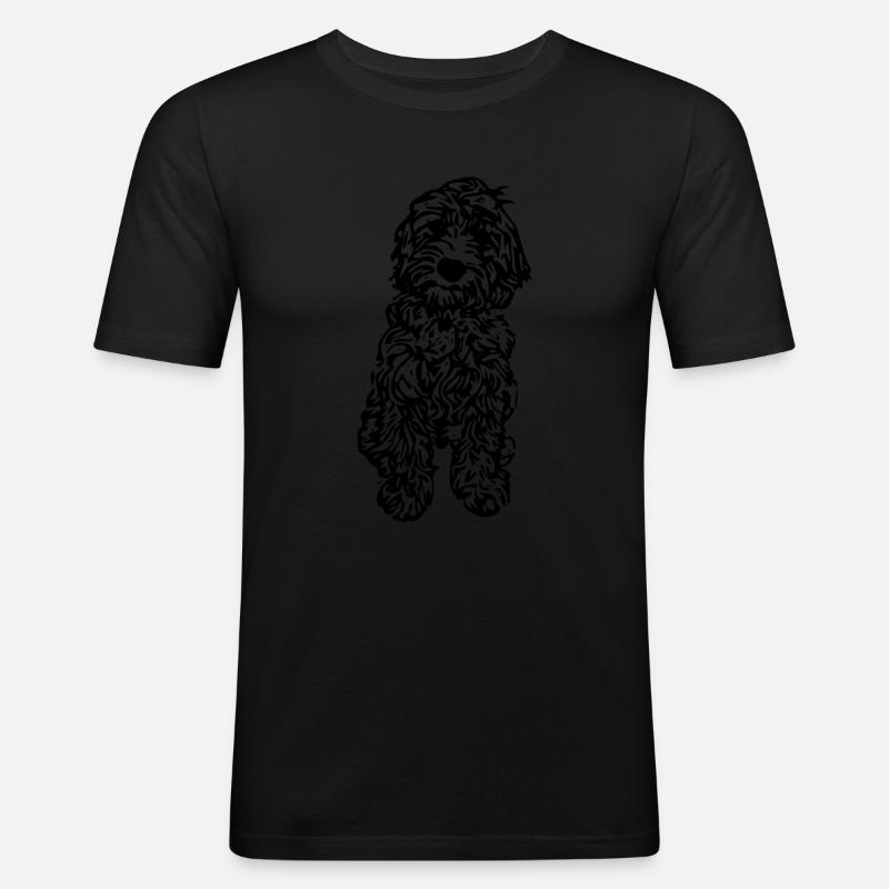 cockapoo - Men's Slim Fit T-Shirt - black