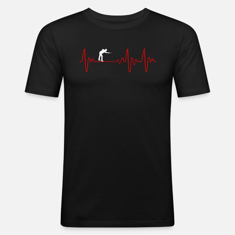 Billiard Bday Gift Idea - Männer Slim Fit T-Shirt - Schwarz