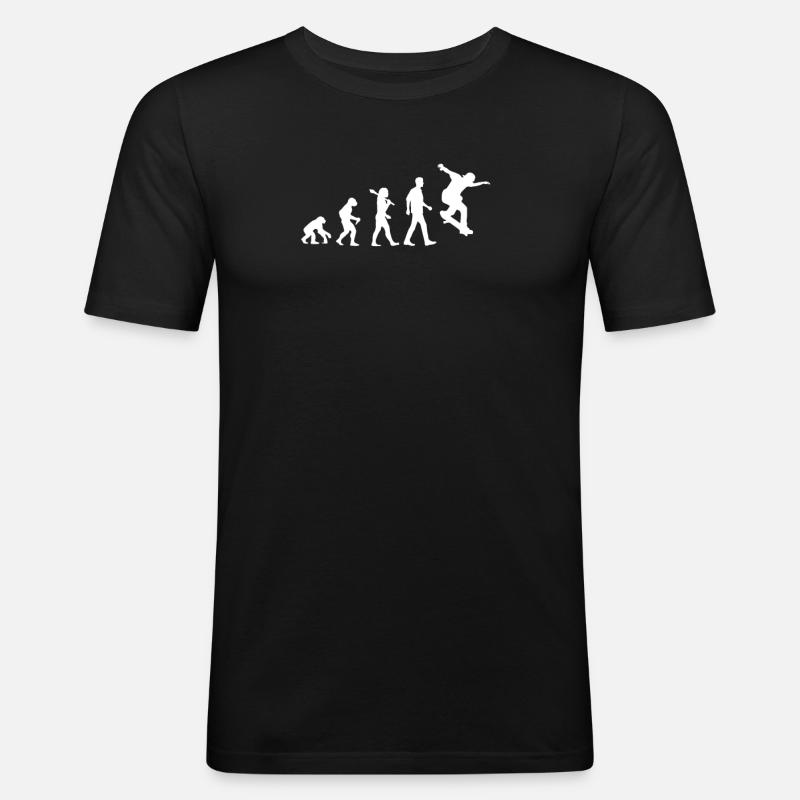 Skater evolution - Men's Slim Fit T-Shirt - black