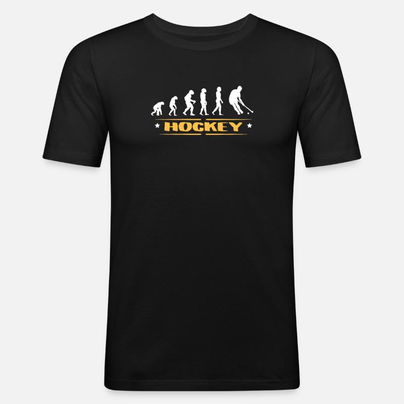 EVOLUTION HOCKEY - Männer Slim Fit T-Shirt - Schwarz