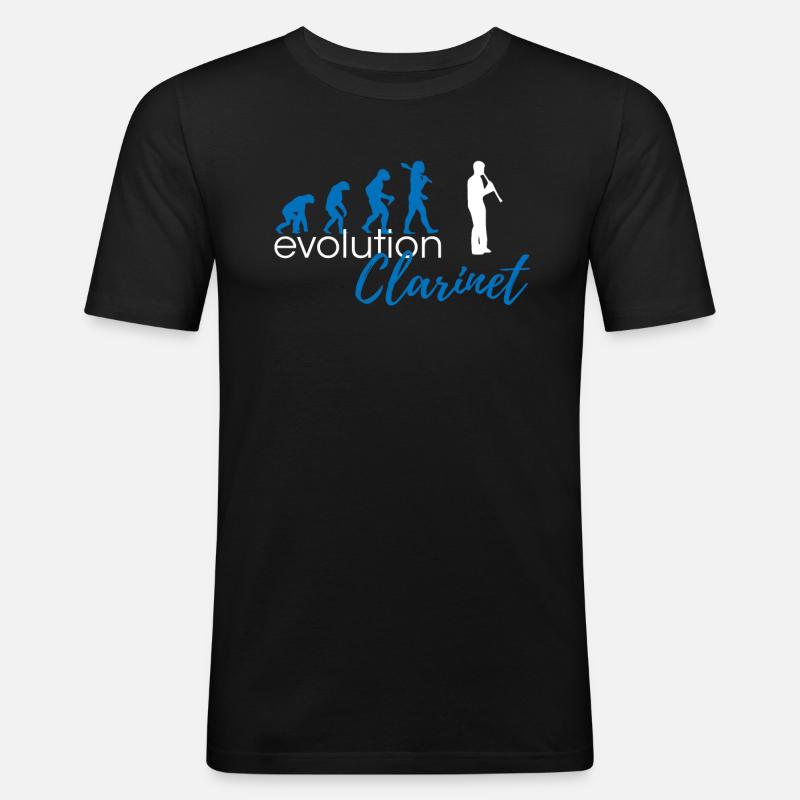 Clarinet Evolution - Men's Slim Fit T-Shirt - black