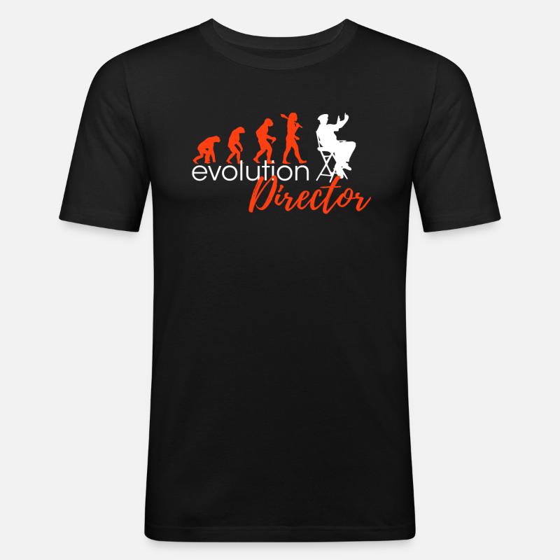 Director Evolution Designers Edition - Männer Slim Fit T-Shirt - Schwarz