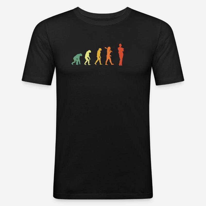 Assistant Evolution Hipster Edition - Men's Slim Fit T-Shirt - black