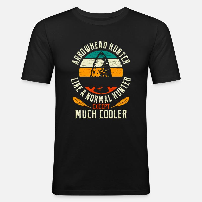 Arrowhead Hunter - Männer Slim Fit T-Shirt - Schwarz