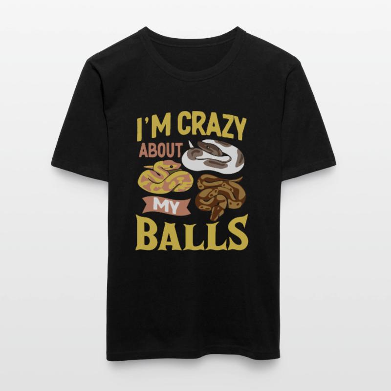 Königspython Ball Python Geschenk Männer Slim Fit T-Shirt