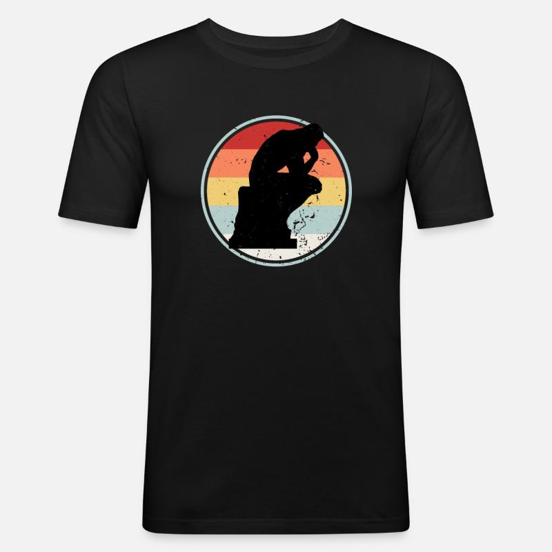 Philosopher RETRO COLLECTION - Men's Slim Fit T-Shirt - black