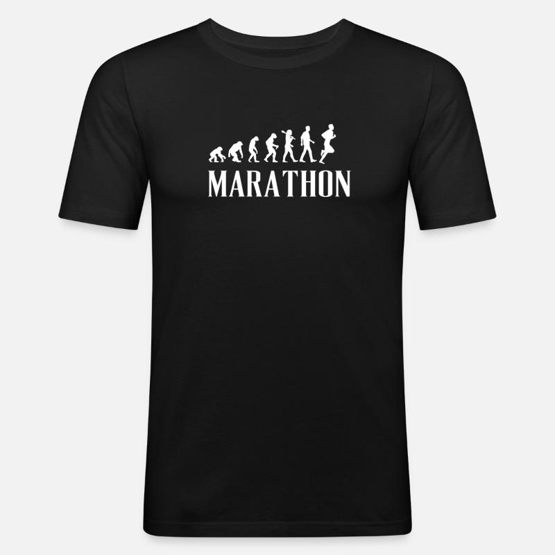 Marathon Evolution Present Idea - Men's Slim Fit T-Shirt - black