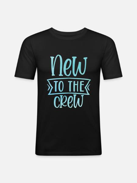 New to the Crew - Men's Slim Fit T-Shirt - black